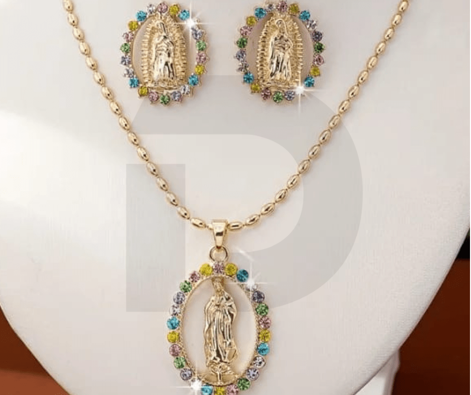 Grâce Arc - en - ciel - Chaîne de Marie - Collection Icône Céleste - Du Chic Chez Vous