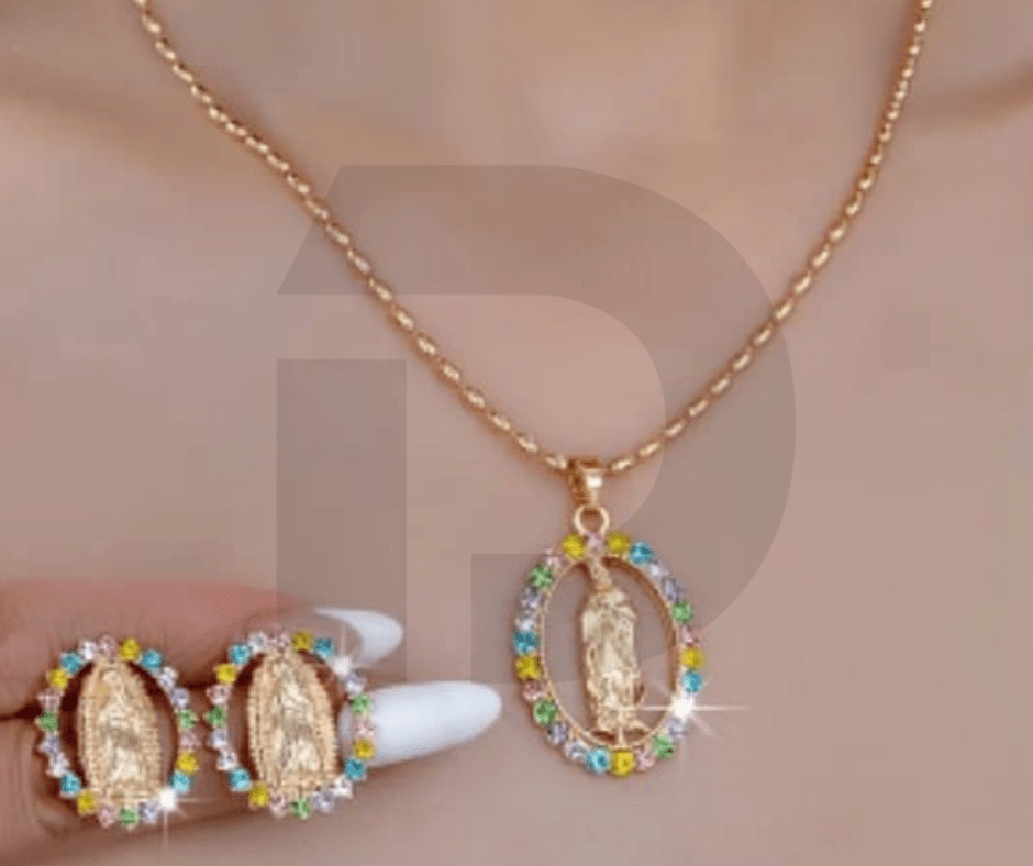 Grâce Arc - en - ciel - Chaîne de Marie - Collection Icône Céleste - Du Chic Chez Vous