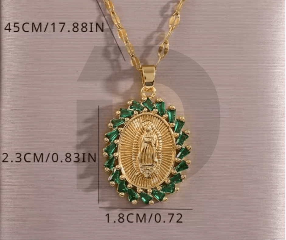 Divine Émeraude - Chaîne de Marie - Collection Icône Céleste - Du Chic Chez Vous