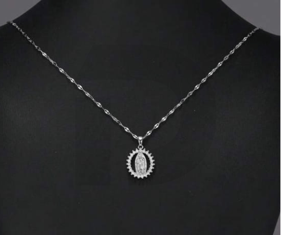 La Madone Argentée - Chaîne de Marie - Collection Icône Céleste - Du Chic Chez Vous