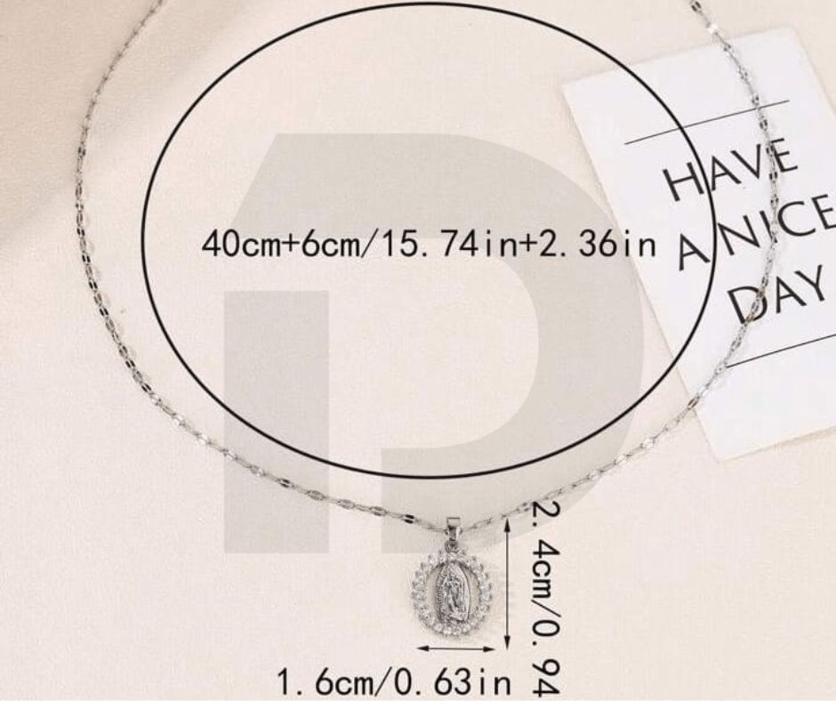 La Madone Argentée - Chaîne de Marie - Collection Icône Céleste - Du Chic Chez Vous